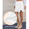 image:imageCicy Bell Womens Corduroy Mini Skirt High Waisted Aline Fall SkirtsWhite
