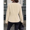 image:imageCicy Bell Womens Cropped Barn Jackets Long Sleeve Zip Up Collared CoatBeige
