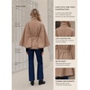 image:imageCicy Bell Womens Cropped Trench Coats Cape Sleeve Funnel Neck Belted JacketCamel