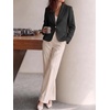 image:imageCicy Bell Womens Cropped Tweed Blazers Business Casual Suit Jackets BlazerBlack
