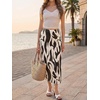 image:imageCicy Bell Womens Floral Mesh Midi Skirts Elastic High Waisted Animal PrintZebra