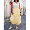 image:imageCicy Bell Womens Lace Ruffle Maxi Skirt Boho High Waist Floral Long SkirtsBeige
