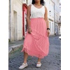 image:imageCicy Bell Womens Lace Ruffle Maxi Skirt Boho High Waist Floral Long SkirtsPink