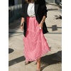 image:imageCicy Bell Womens Lace Ruffle Maxi Skirt Boho High Waist Floral Long SkirtsPink