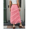 image:imageCicy Bell Womens Lace Ruffle Maxi Skirt Boho High Waist Floral Long SkirtsPink
