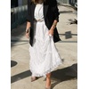 image:imageCicy Bell Womens Lace Ruffle Maxi Skirt Boho High Waist Floral Long SkirtsWhite