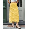 image:imageCicy Bell Womens Lace Ruffle Maxi Skirt Boho High Waist Floral Long SkirtsYellow
