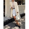 image:imageCicy Bell Womens Long Blazers Business Casual Open Front Lapel Suit JacketBeige