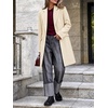 image:imageCicy Bell Womens Long Blazers Business Casual Open Front Lapel Suit JacketBeige