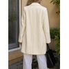 image:imageCicy Bell Womens Long Blazers Business Casual Open Front Lapel Suit JacketBeige