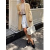 image:imageCicy Bell Womens Long Blazers Business Casual Open Front Lapel Suit JacketKhaki