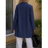 image:imageCicy Bell Womens Long Blazers Business Casual Open Front Lapel Suit JacketNavy