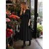 image:imageCicy Bell Womens Long Sleeve Midi Dress Casual Half Button Fall DressesBlack