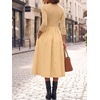 image:imageCicy Bell Womens Long Sleeve Midi Dress Casual Half Button Fall DressesLight Khaki