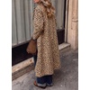 image:imageCicy Bell Womens Plaid Trench Coat Fall Lapel Single Breasted Long JacketLeopard