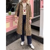 image:imageCicy Bell Womens Plaid Trench Coat Fall Lapel Single Breasted Long JacketLeopard