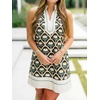 image:imageCicy Bell Womens Summer Floral Print Beach Casual V Neck Boho Mini DressesBlack