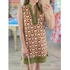 image:imageCicy Bell Womens Summer Floral Print Beach Casual V Neck Boho Mini DressesBrown