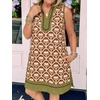 image:imageCicy Bell Womens Summer Floral Print Beach Casual V Neck Boho Mini DressesBrown