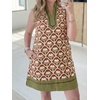 image:imageCicy Bell Womens Summer Floral Print Beach Casual V Neck Boho Mini DressesBrown