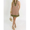 image:imageCicy Bell Womens Summer Floral Print Beach Casual V Neck Boho Mini DressesBrown