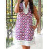 image:imageCicy Bell Womens Summer Floral Print Beach Casual V Neck Boho Mini DressesDark Purple