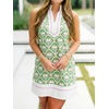 image:imageCicy Bell Womens Summer Floral Print Beach Casual V Neck Boho Mini DressesGreen