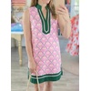 image:imageCicy Bell Womens Summer Floral Print Beach Casual V Neck Boho Mini DressesLight Pink