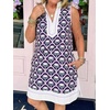image:imageCicy Bell Womens Summer Floral Print Beach Casual V Neck Boho Mini DressesLight Purple