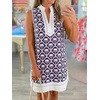 image:imageCicy Bell Womens Summer Floral Print Beach Casual V Neck Boho Mini DressesLight Purple