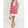 image:imageCicy Bell Womens Summer Floral Print Beach Casual V Neck Boho Mini DressesRose Red