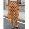 image:imageCicy Bell Womens Summer Polka Dots Midi Skirt High Waisted Asymmetrical Hem Semi Sheer Flowy Beach Boho SkirtsKhaki