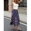 image:imageCicy Bell Womens Summer Polka Dots Midi Skirt High Waisted Asymmetrical Hem Semi Sheer Flowy Beach Boho SkirtsNavy