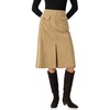 image:imageCicy Bell Women Corduroy Midi Skirt Fall ALine Front Slit SkirtsKhaki