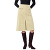 image:imageCicy Bell Women Corduroy Midi Skirt Fall ALine Front Slit SkirtsNavy