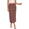 image:imageCicy Bell Womens Floral Mesh Midi Skirts Elastic High Waisted Animal PrintCoffee