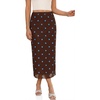 image:imageCicy Bell Womens Floral Mesh Midi Skirts Elastic High Waisted Animal PrintDark Brown