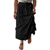 image:imageCicy Bell Womens Lace Ruffle Maxi Skirt Boho High Waist Floral Long SkirtsBlack