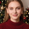 image:imageCicy Bell 2 Pairs Christmas Earrings for Women 14K Gold Plated Earring SetsGoldA