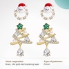 image:imageCicy Bell 2 Pairs Christmas Earrings for Women 14K Gold Plated Earring SetsGoldB