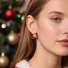 image:imageCicy Bell 2 Pairs Christmas Earrings for Women 14K Gold Plated Earring SetsGoldC