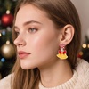 image:imageCicy Bell 2 Pairs Christmas Earrings for Women 14K Gold Plated Earring SetsGoldD