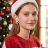 image:imageCicy Bell 2 Pairs Christmas Earrings for Women 14K Gold Plated Earring SetsGoldD