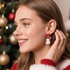 image:imageCicy Bell 2 Pairs Christmas Earrings for Women 14K Gold Plated Earring SetsGoldE