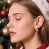 image:imageCicy Bell 2 Pairs Christmas Earrings for Women 14K Gold Plated Earring SetsGoldE