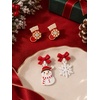 image:imageCicy Bell 2 Pairs Christmas Earrings for Women 14K Gold Plated Earring SetsGoldE