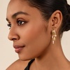 image:imageCicy Bell Gold Earrings For Women 18k Gold Plated Triple Dangle EarringsStyle AGold