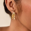 image:imageCicy Bell Gold Earrings For Women 18k Gold Plated Triple Dangle EarringsStyle CGold
