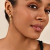 image:imageCicy Bell Gold Earrings For Women 18k Gold Plated Triple Dangle EarringsStyle DGold