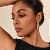 image:imageCicy Bell Gold Earrings For Women 18k Gold Plated Triple Dangle EarringsStyle EGold